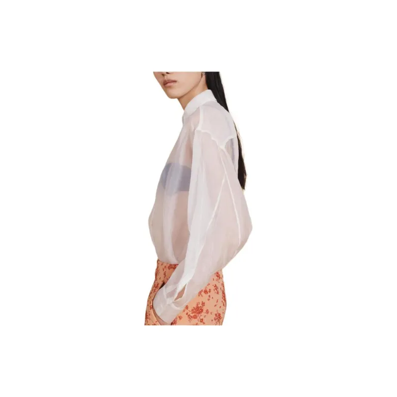 ZARA Shirt Women's Frosted White-1