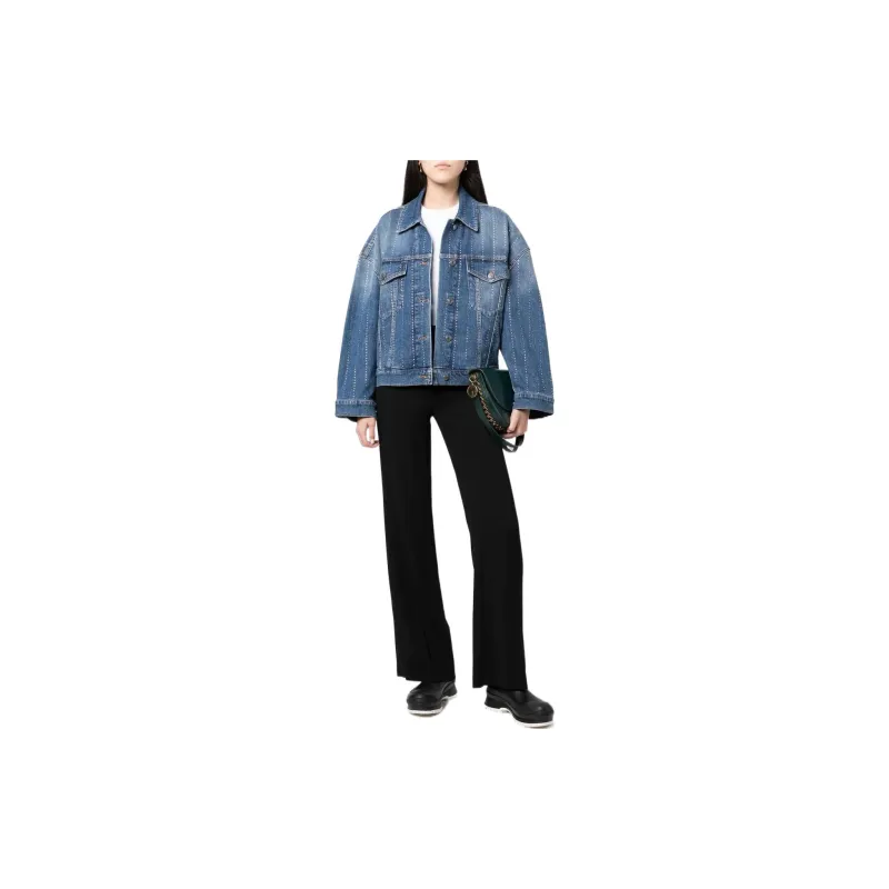 Stella McCartney Denim Jackets Women's Blue-1
