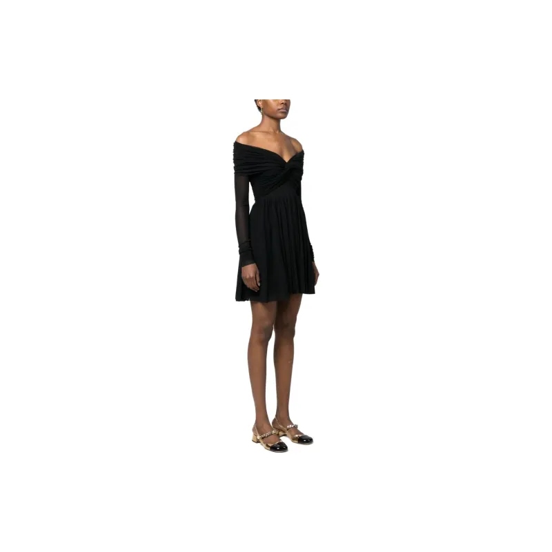 PHILOSOPHY DI LORENZO SERAFINI Long-Sleeved Dresses Women's Black-3