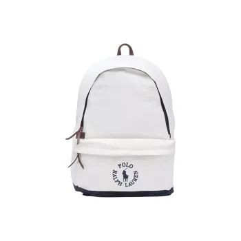 Polo Ralph Lauren Cotton Backpack Unisex White & Blue