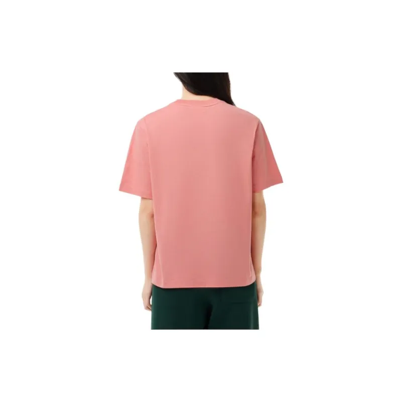 LACOSTE T Shirts Women's Pink-2