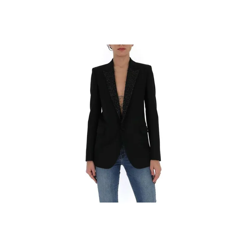 SAINT LAURENT Jackets Women's Black-2