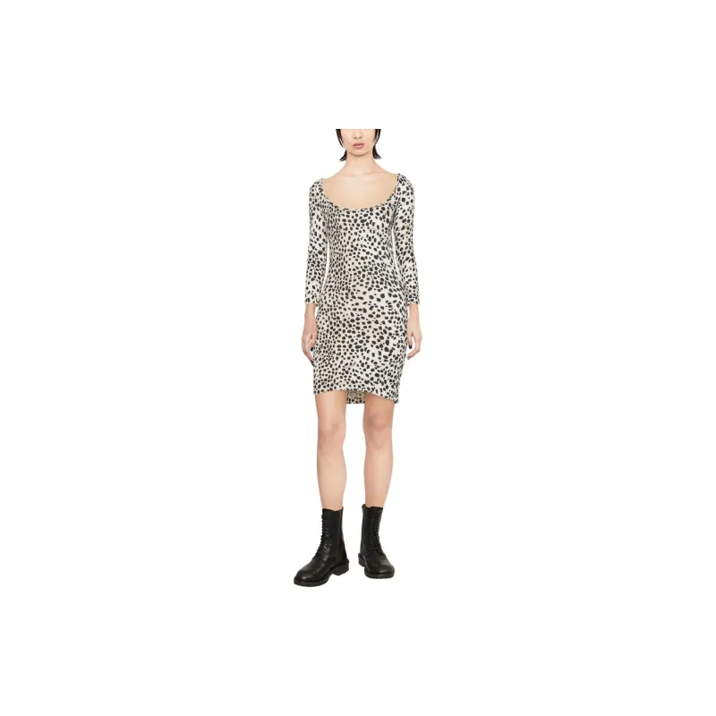 Just Cavalli Leopard Printed Scoop Neck Mini Dress-1