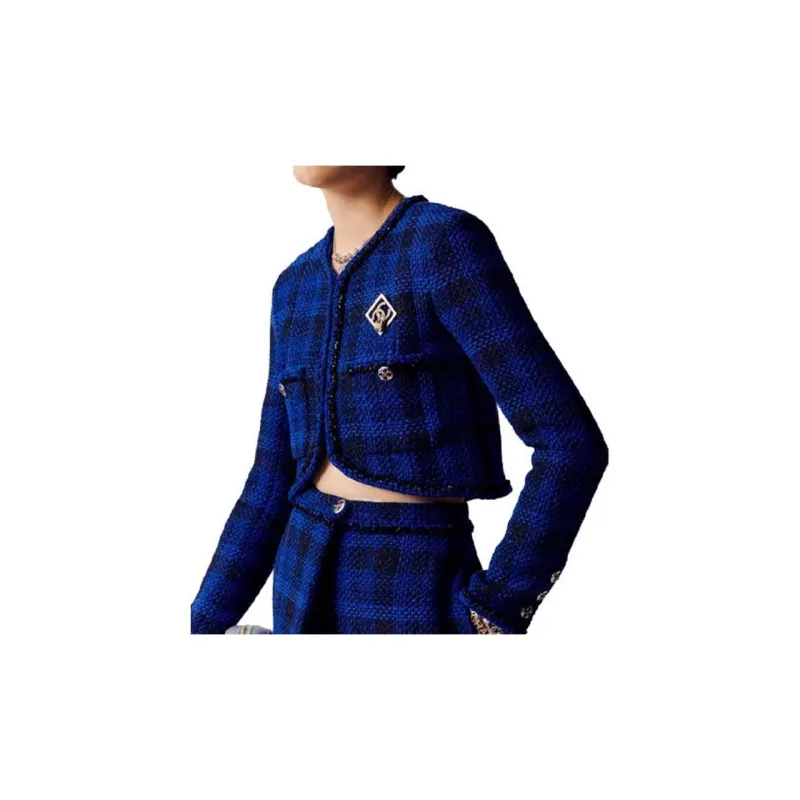 CHANEL SS23 Jackets Coats Women's Blue-2
