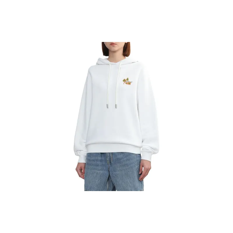 OFF WHITE Ramage Flower Arrow Drawstring Hoodie-2