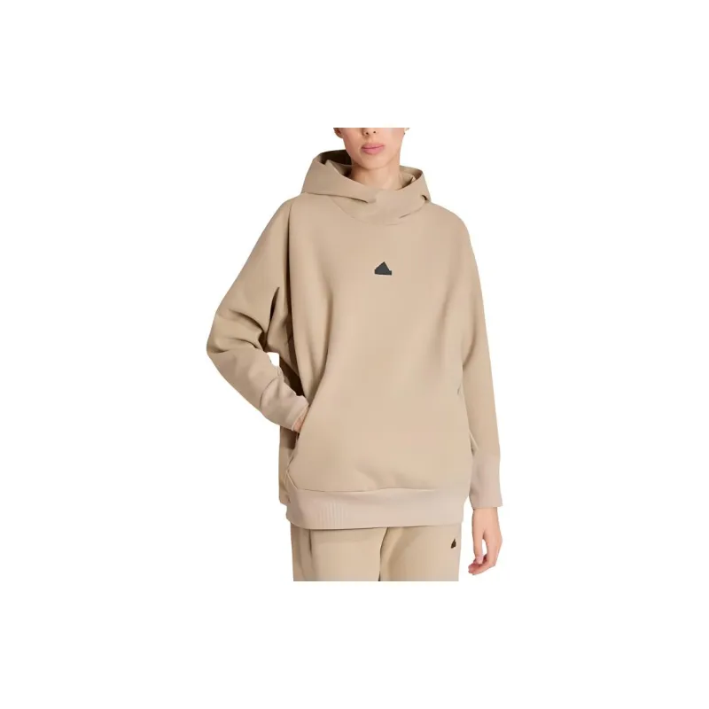 Adidas Z.N.E. Z.N.E. WINTERIZED HOODIE Sweatshirt Women's Khaki-1