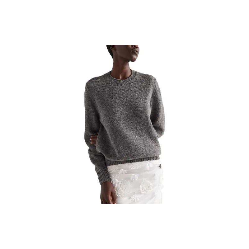 PRADA Triangle logo Wool Jumper-3