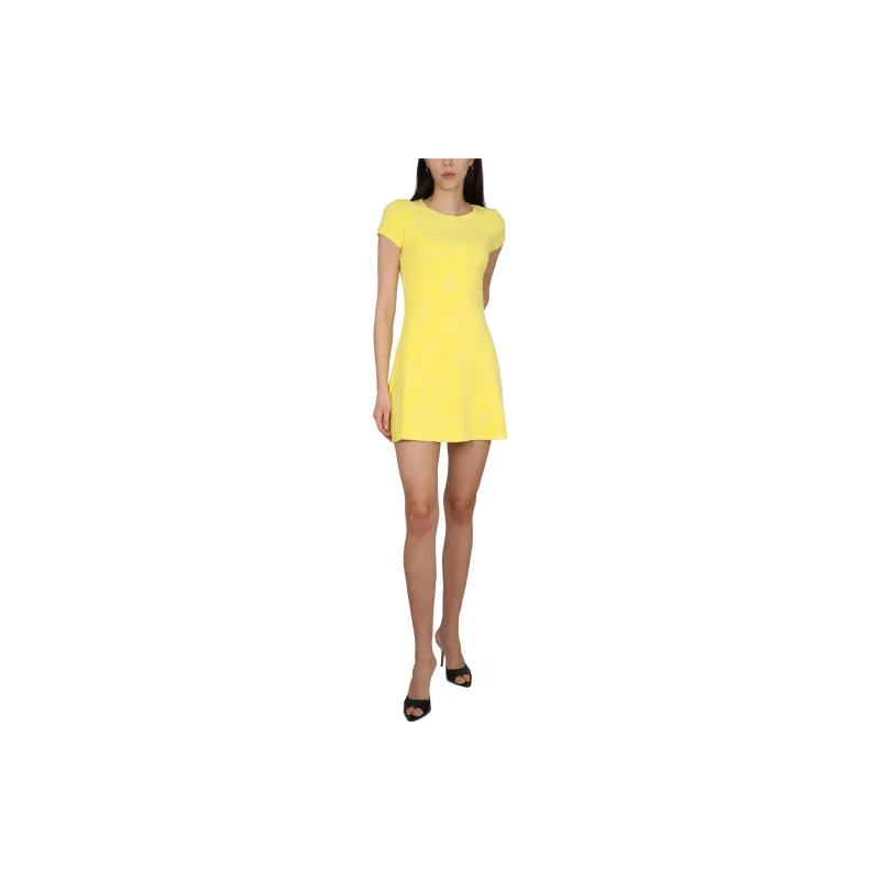 DSQUARED 2 Round Neck Flared Mini Dress-2