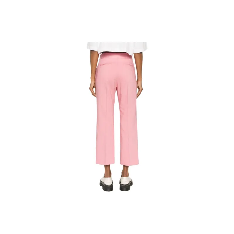 MSGM High Waisted Straight Leg Pants-3