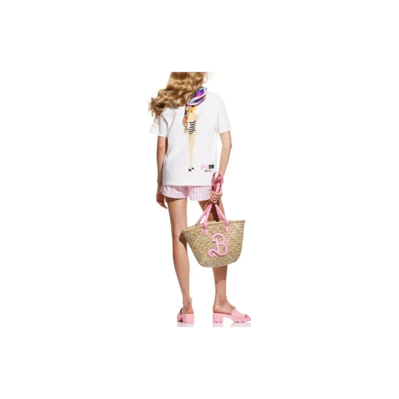 Barbie X ZARA X Barbie Co-brand T-Shirts Women's White-3