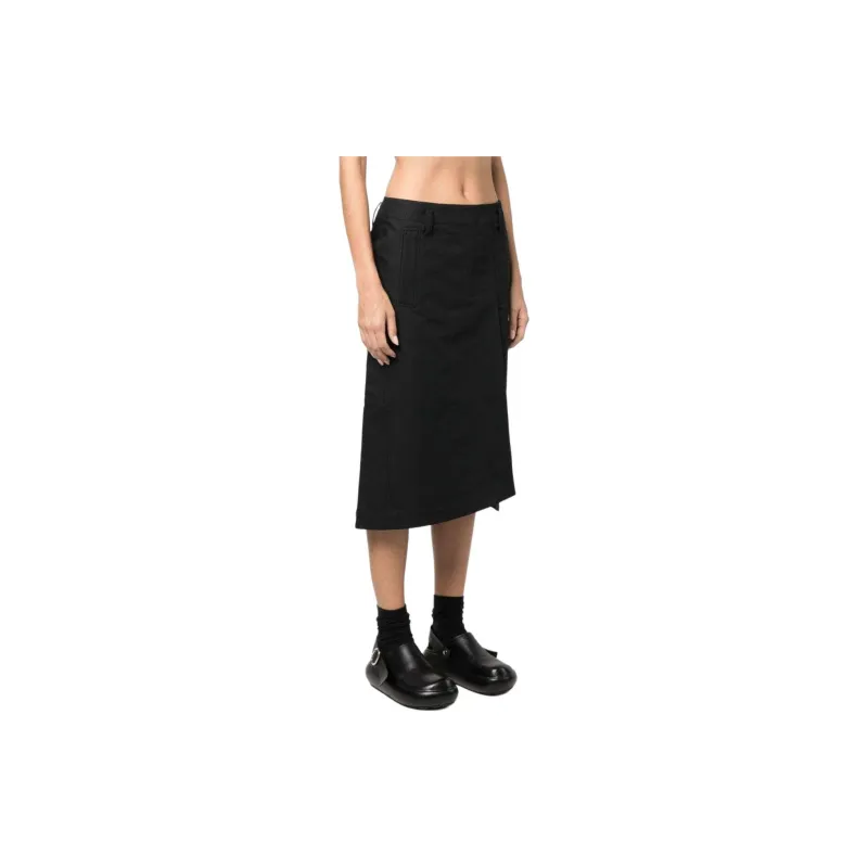 TIBI Casual Long Skirts Women's Black-3