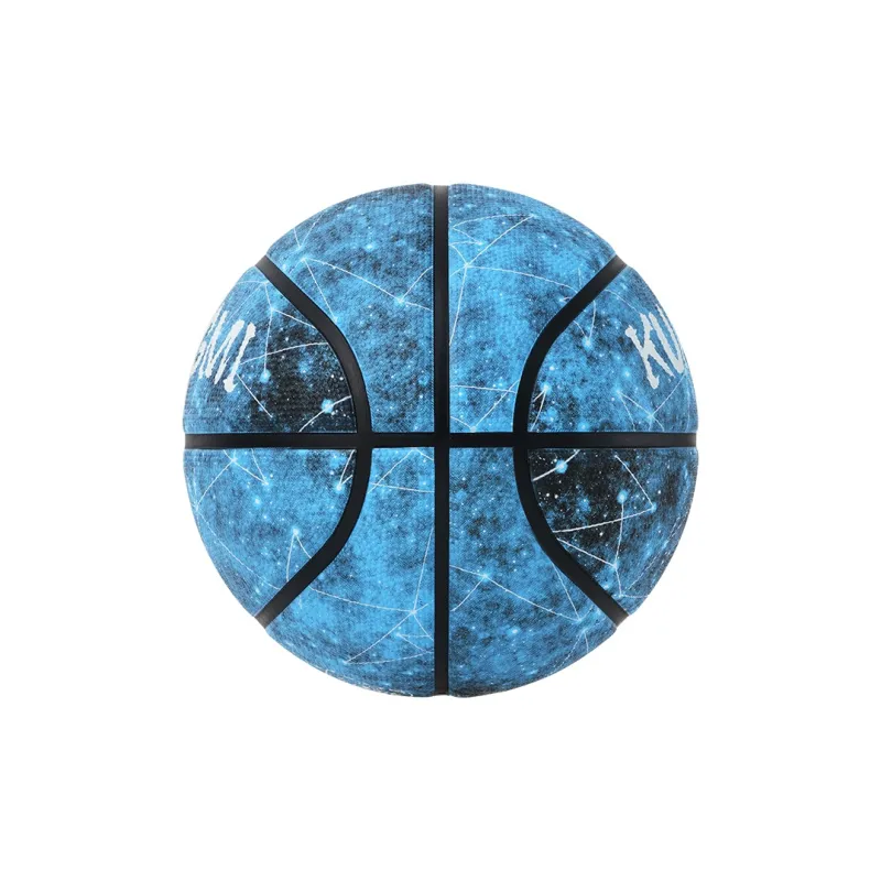 Kuangmi Rubber Basketball Blue Size 7 Ball Training Unisex-2