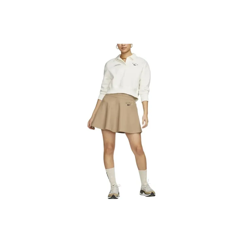 Nike Casual Short Skirts Women's Khaki-2
