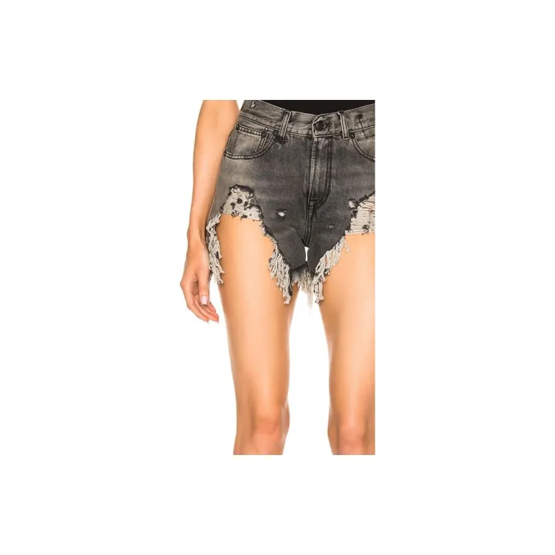 R13 SS23 Denim Shorts Women's Leyton Black-5