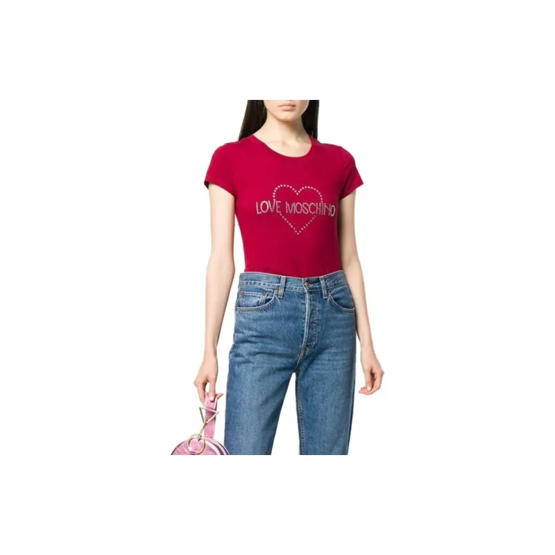 LOVE MOSCHINO T Shirts Women's Red-1