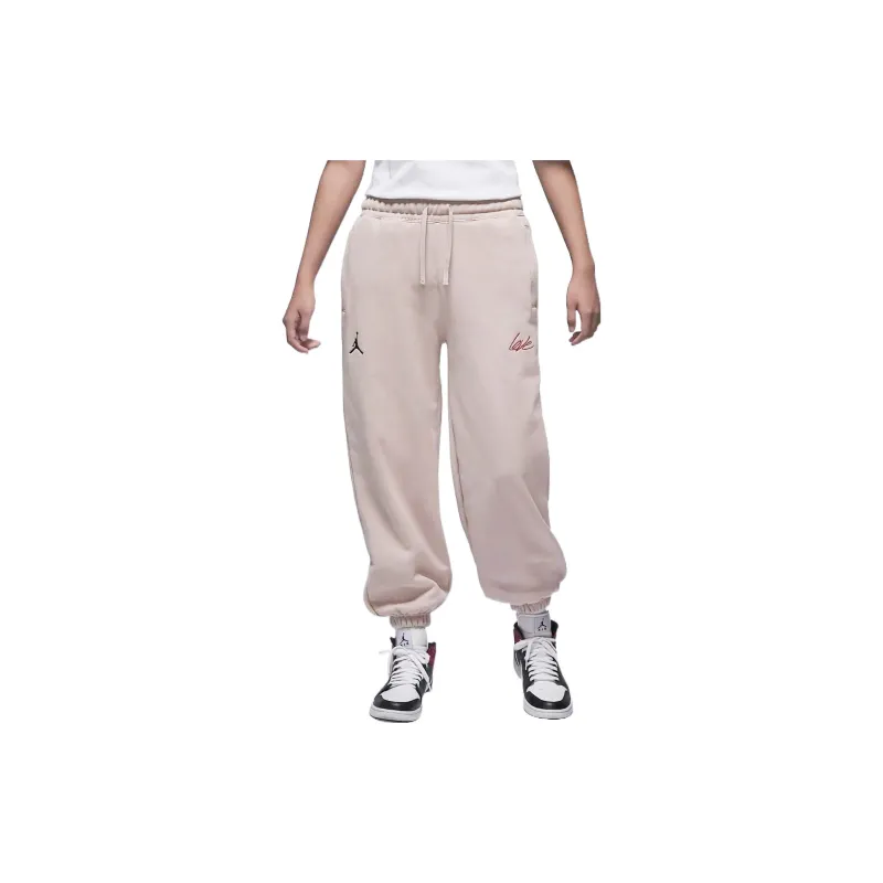 Jordan Valentine's Day Knitted Sweatpants Women's Fossil Lime-3
