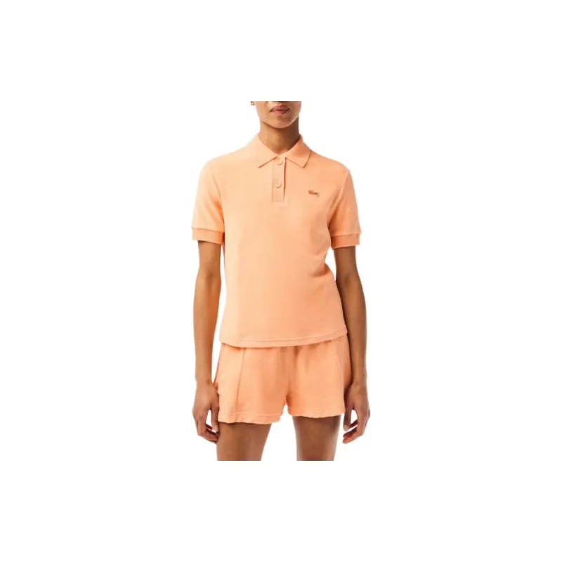 LACOSTE Polo Shirt Women's Light Orange-2