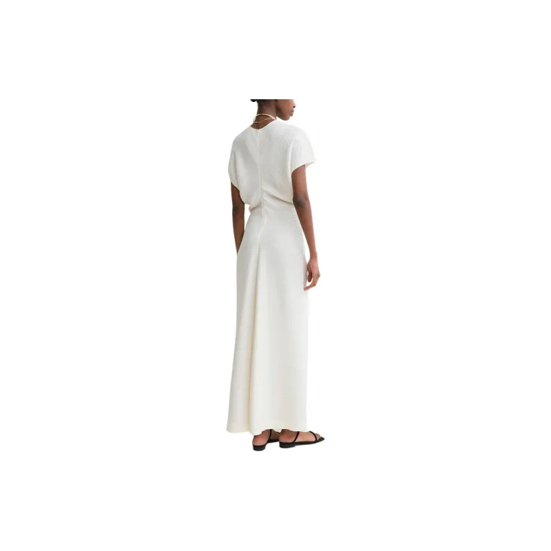 TOTEME Draped Short Sleeved Maxi Dress-2