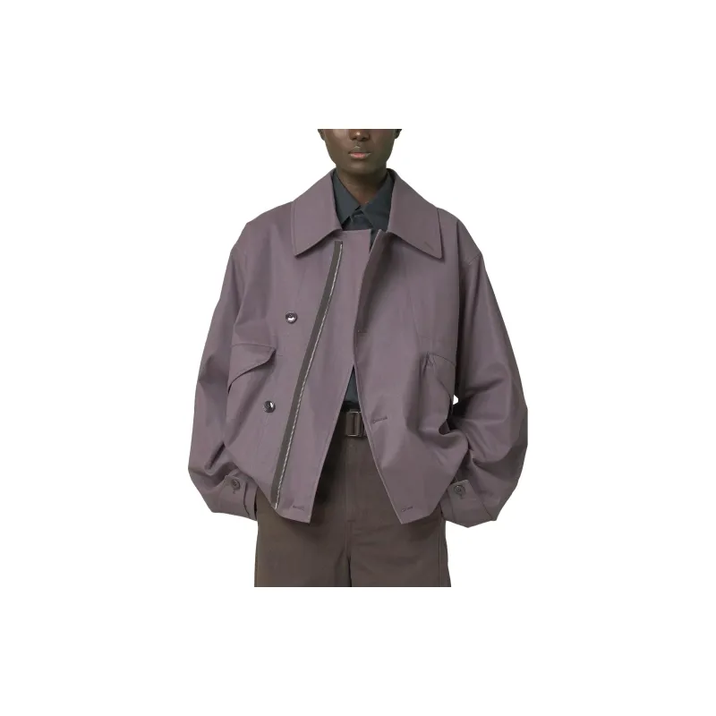 Lemaire Boxy Jacket 'Deep Mauve'-3