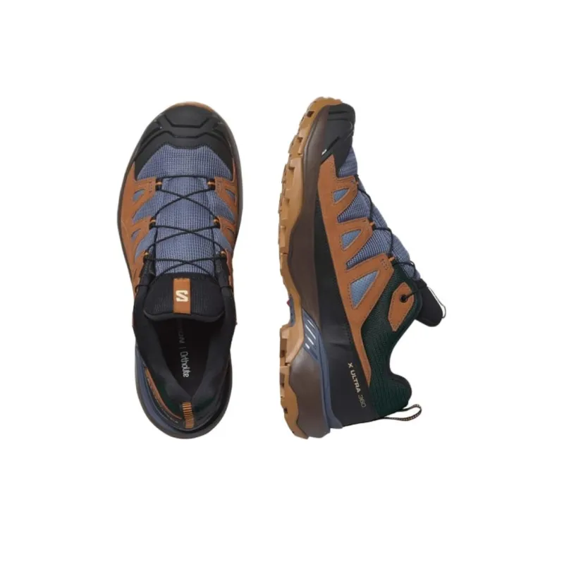 SALOMON X ULTRA 360 Anti Slip Wear Resistant Low Top Outdoor Shoes Men's Brown Gray-3