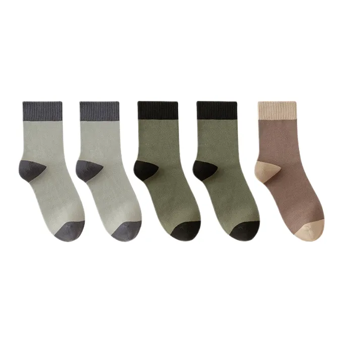 Lan Miao Mid Calf Socks Men's 5 Pack-4