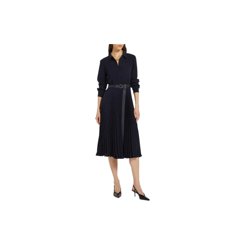 MaxMara Long-Sleeved Dresses Women's Navy-2