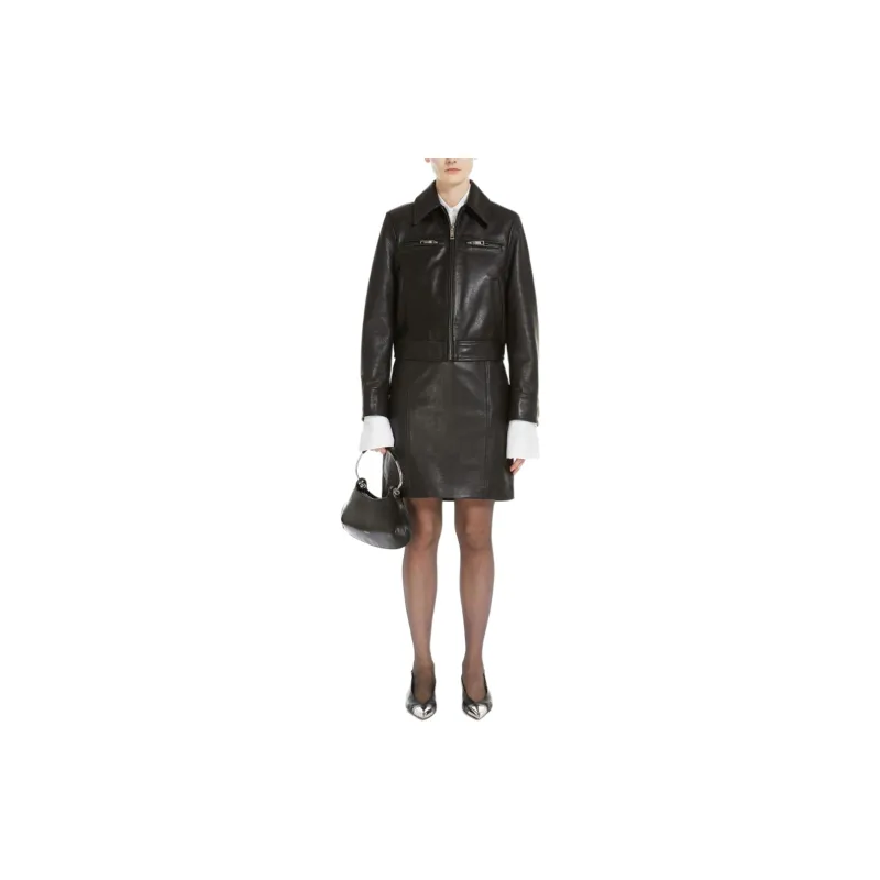 SportMa Leather Jacket Women's Black-1
