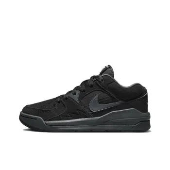 Jordan Stadium 90 Cushioning Wear Resistant Low Top Children's Basketball Shoes Black Teenagers