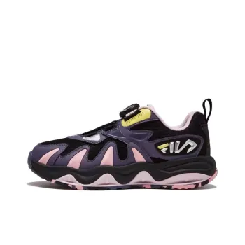FILA KIDS Abrasion Resistant Breathable Low Top Kids' Training Shoes Purple Black Unisex