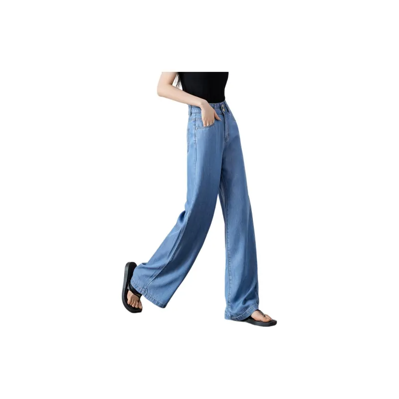Mo Han Yi Mei Jeans Women's Denim Blue-4