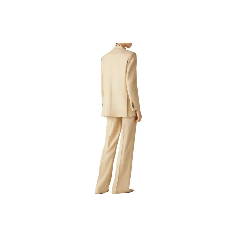 Loro Piana FW24 Business Suit Coat Women's Yellow-4