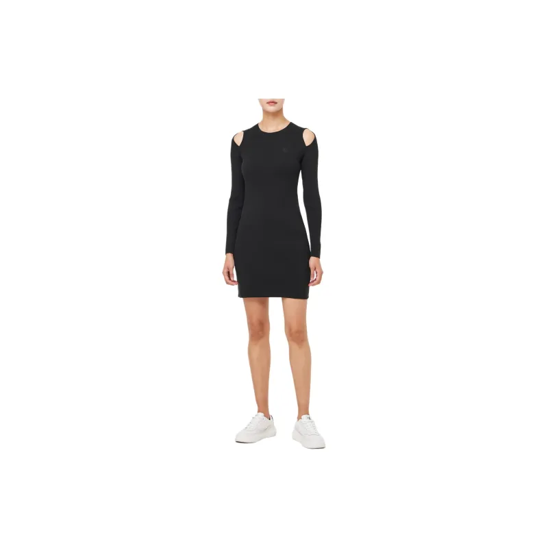 CALVIN KLEIN Long Sleeved Dresses Women's Black-2