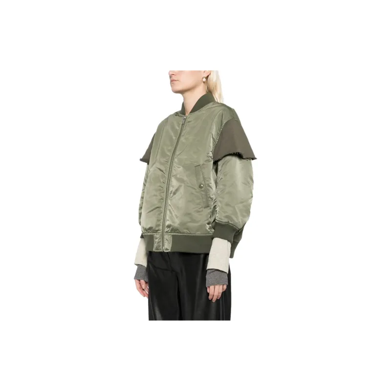 UNDERCOVER Layered Zip-up Bomber Jacket-3