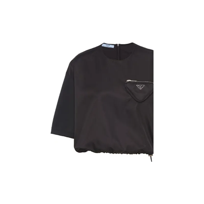 PRADA Crop Tops Women's Black-5
