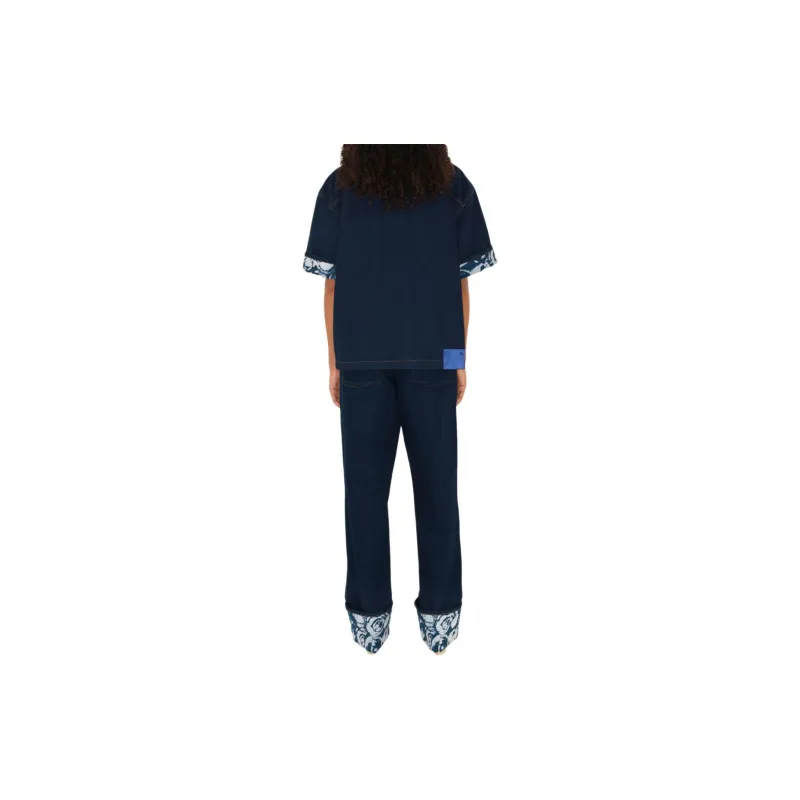 Burberry Logo patch Straight leg Jeans-4