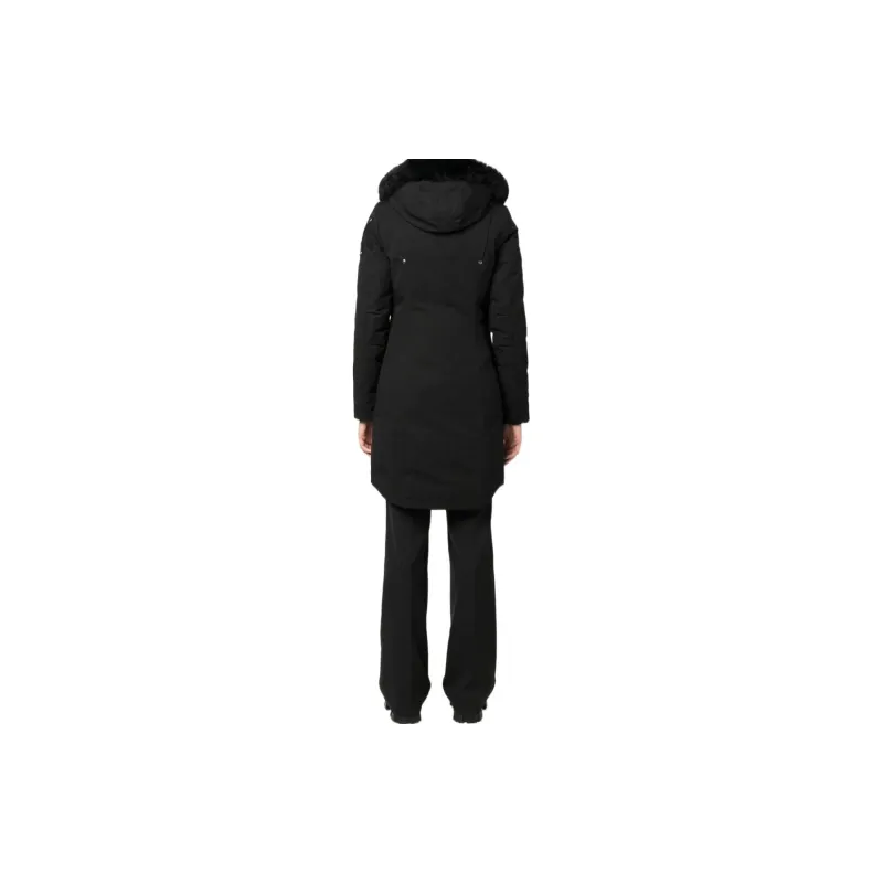 Moose Knuckles Logo Plaque Hooded Down Parka-2