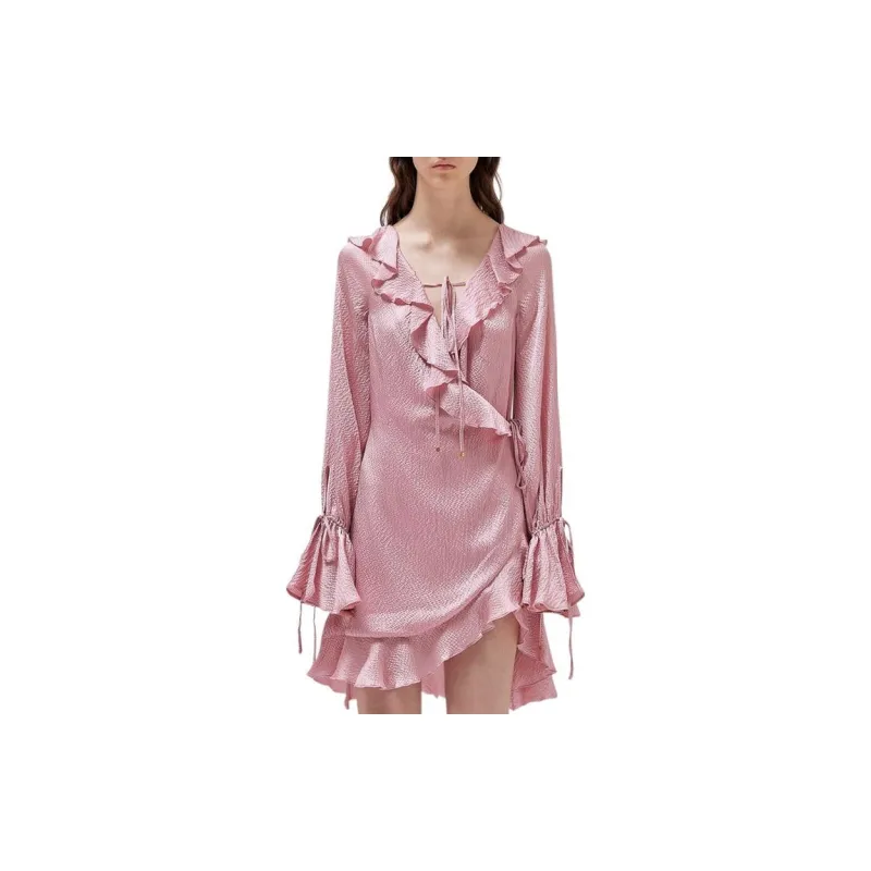 Blumarine Long-Sleeved Dresses Women's Pink-2