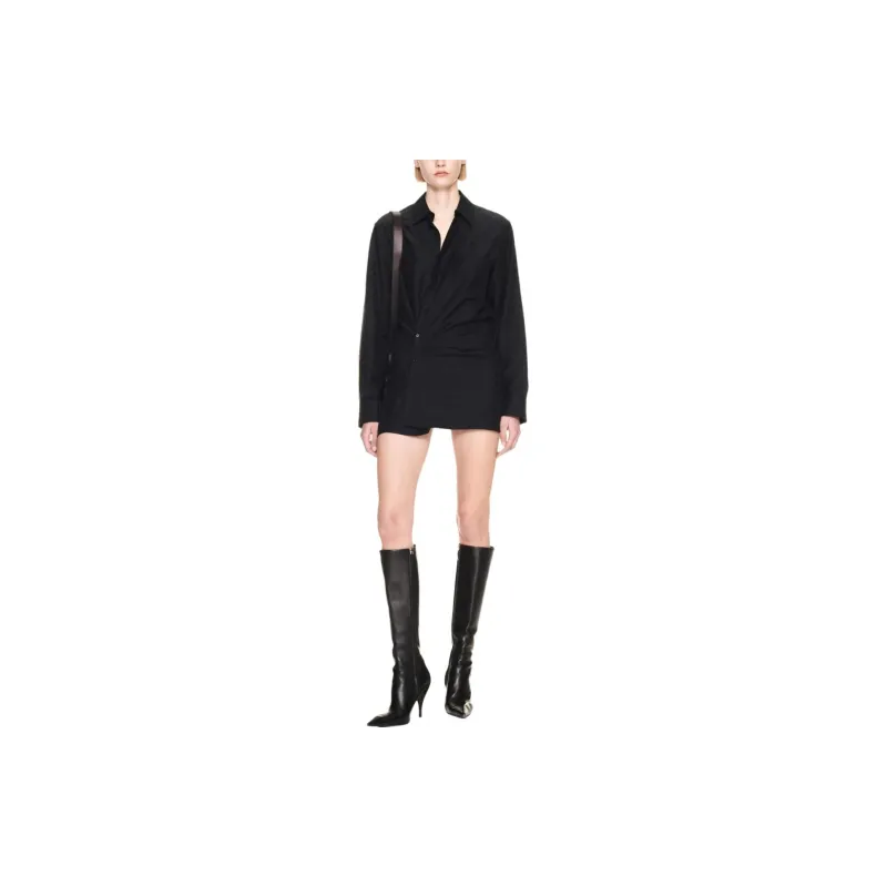 OFF WHITE Monogram Jacquard Twisted Mini Dress-1