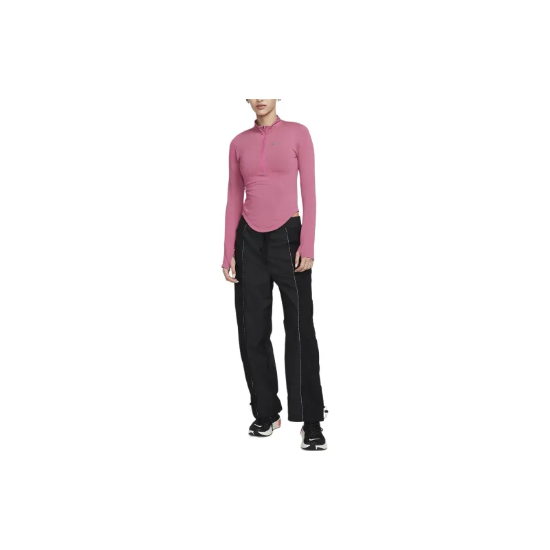 Nike T Shirts Women's Rose Red-2