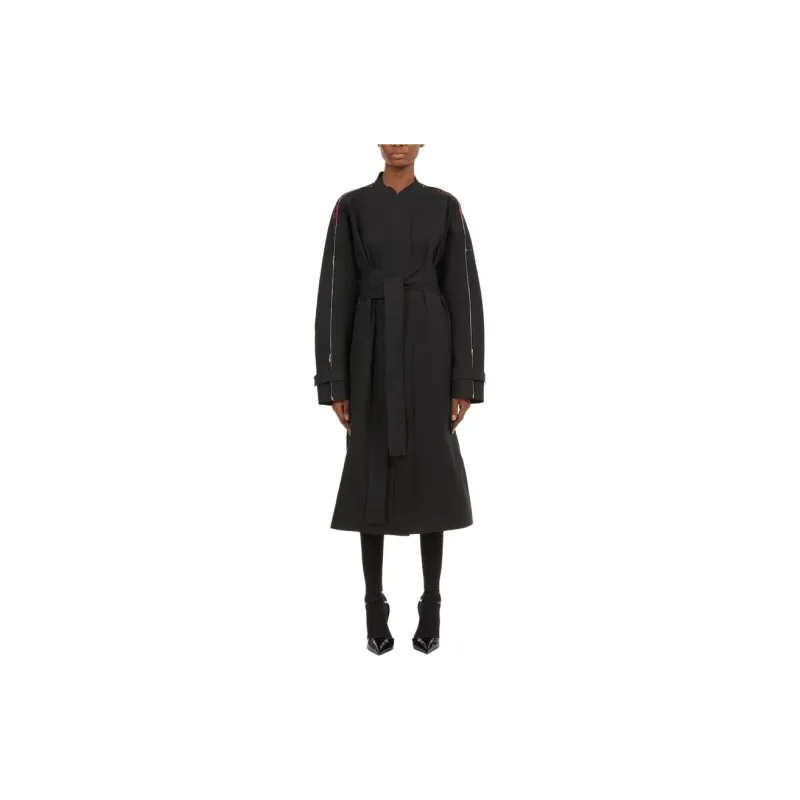 Ferragamo High Neck Belted Waist Coat-1
