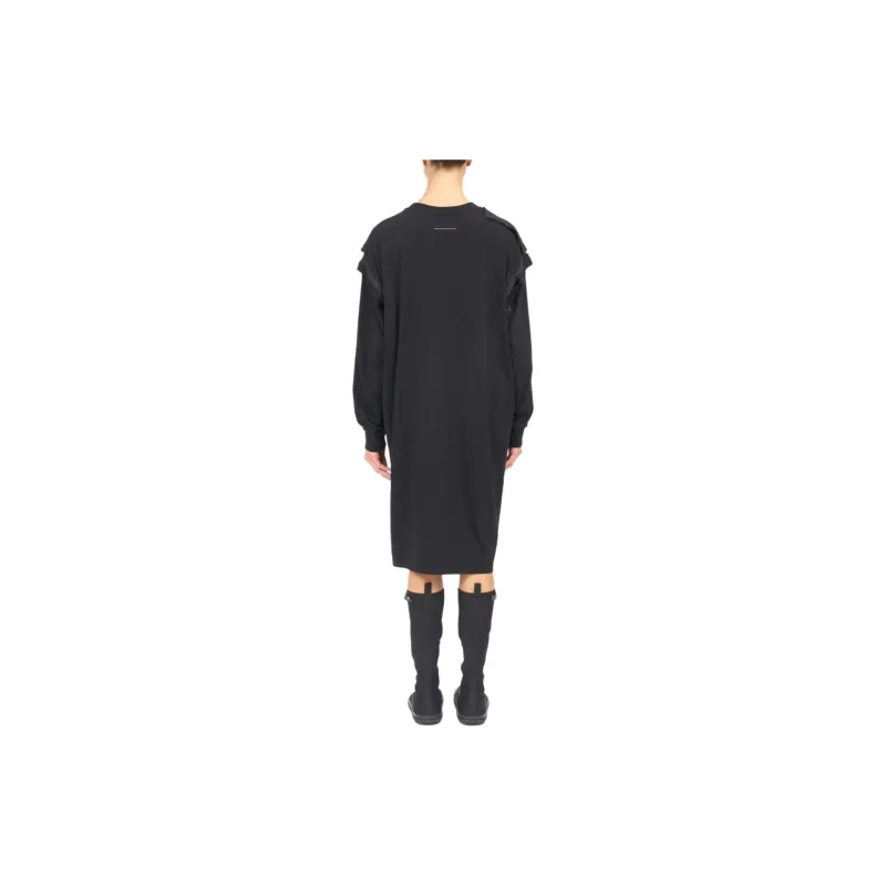 MM6 Maison Margiela Long sleeve Midi Dress-2