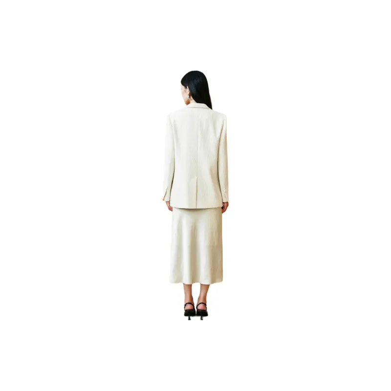 INSUN Business Suit Women's Cream White-2