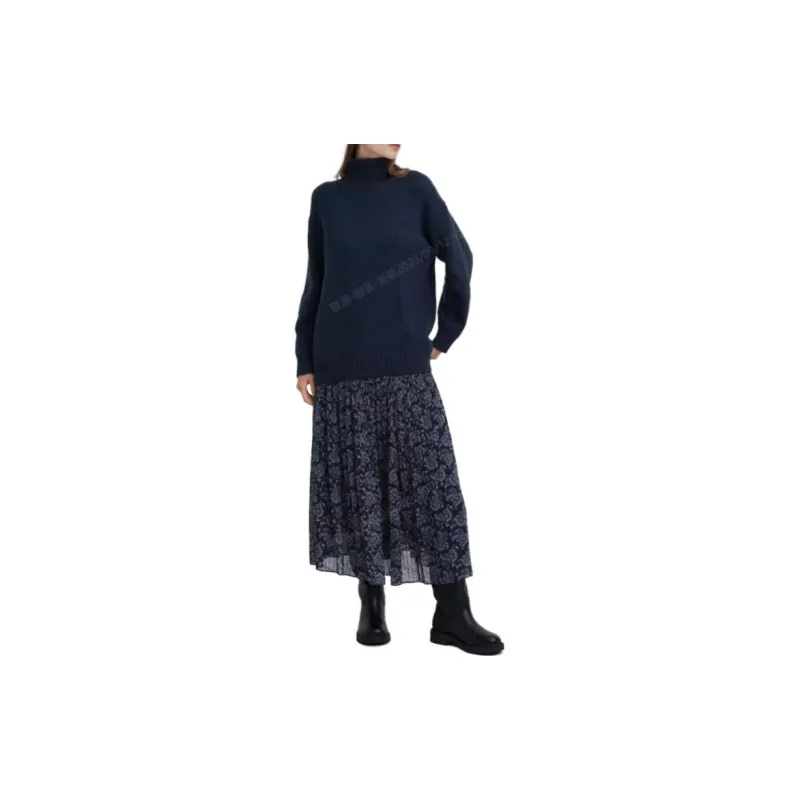 UNIQLO X Clare Waight Keller Co-branded Collection Sweaters Women's Navy Blue-1