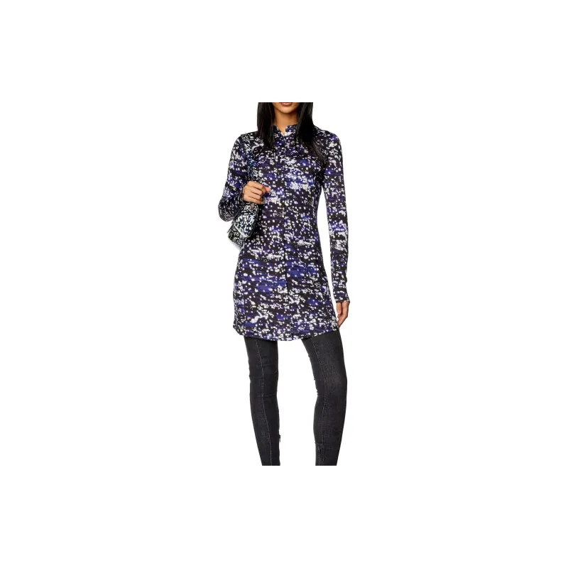 DIESEL Long Sleeved Dresses Women's Blue-1