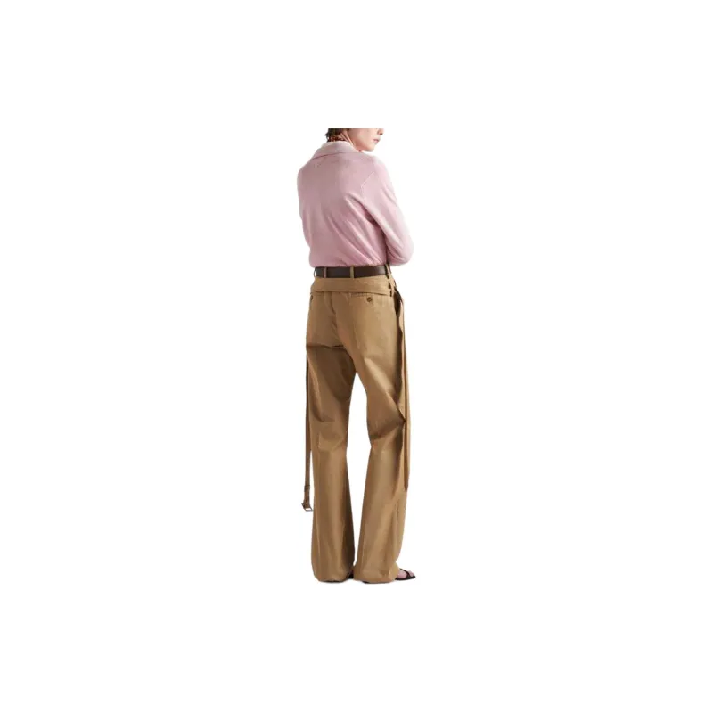 PRADA Long Sleeved Fine Knitted Polo Shirt-1