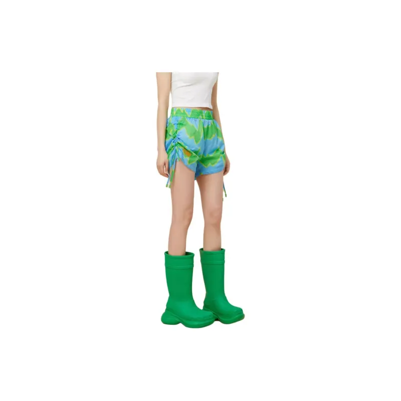 LALABOBO Casual Shorts Women's Green-3