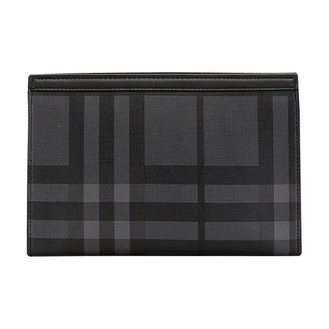 LETOO Microfiber Synthetic Leather Clutch Regular Men's Black-18
