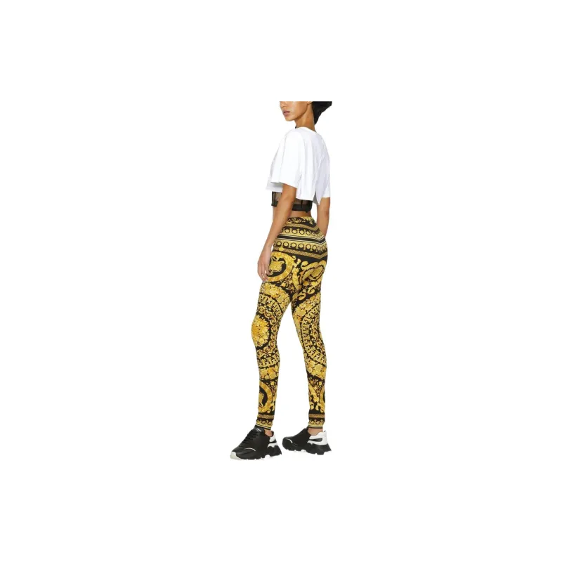VERSACE Barocco Leggings 'Black/Gold'-7