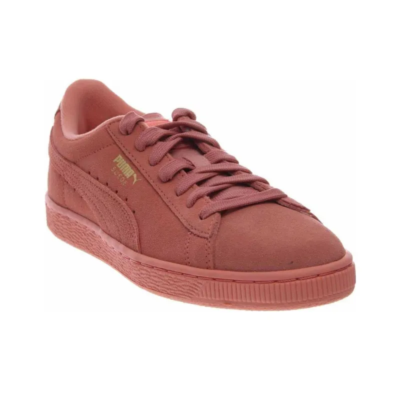 PUMA Suede Anti Slip Wear Resistant Low Top Kids' Running Shoes Orange Teenagers-2