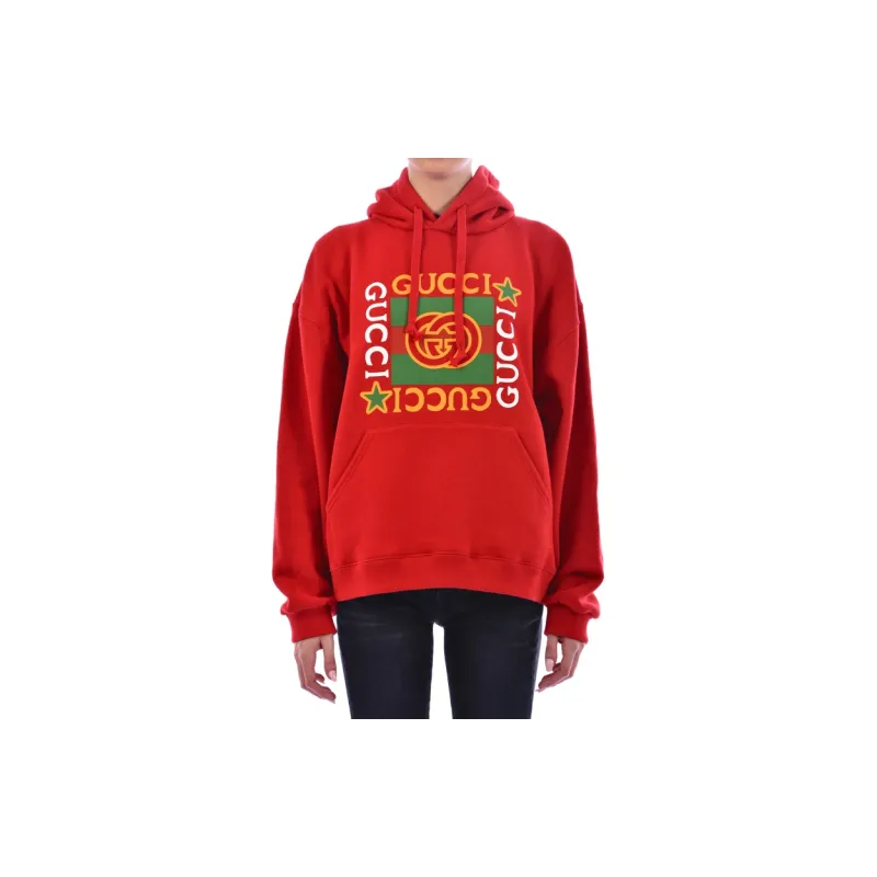 GUCCI Logo Star Print Hoodie-1